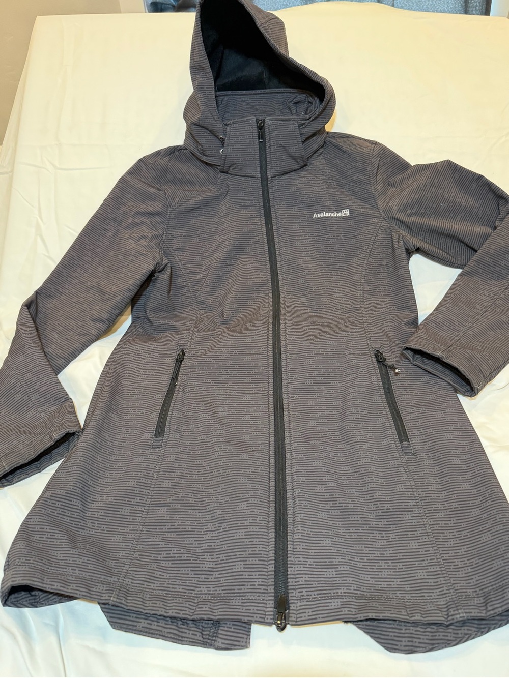 Avalanche Women’s Hooded Gray Ski Jacket
